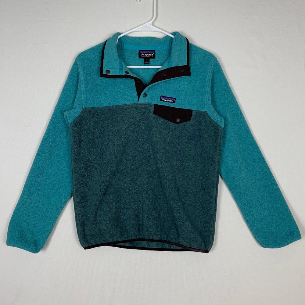 Patagonia Women's Synchilla Snap T Color Block Pullover Small STY25455